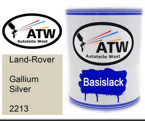 Land-Rover, Gallium Silver, 2213: 1L Lackdose, von ATW Autoteile West.